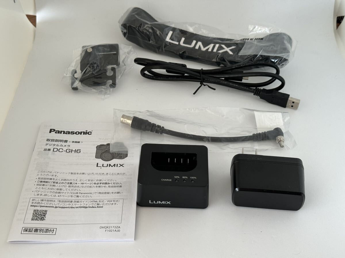 【美品】Panasonic LUMIX DC-GH6L 標準ズームレンズキット バッテリー CFexpress 付属の画像6