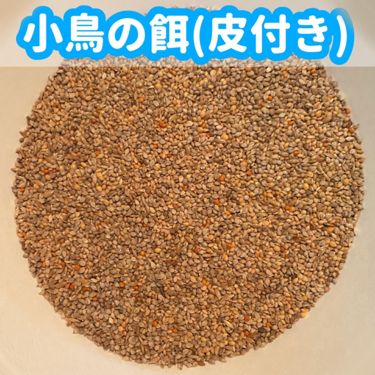 【コスパ最高】小鳥の餌（皮付き）800ｇ