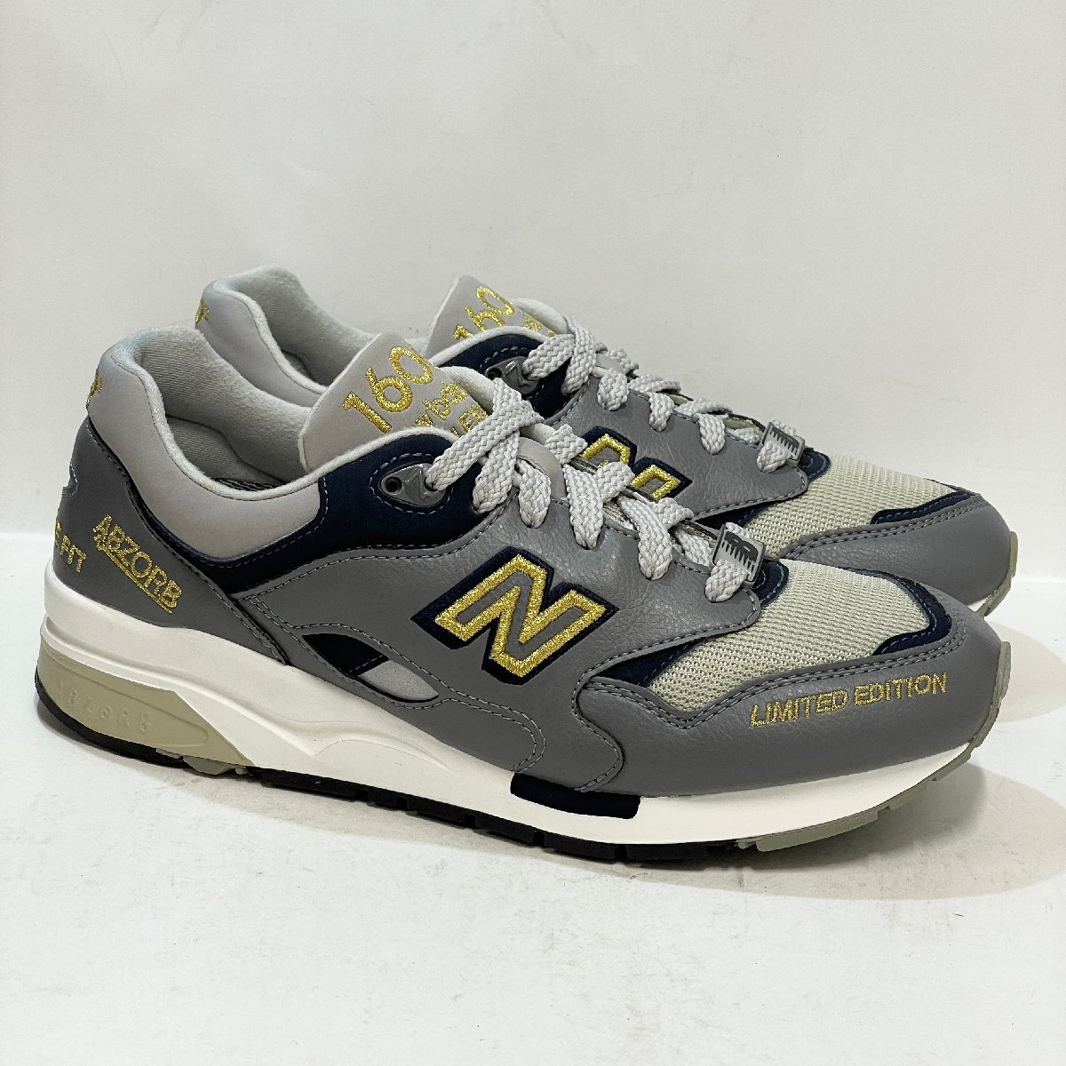 25.5cm New Balance CM1600LE CM1600LE ニューバランス CM1600LE グレー メンズ スニーカー CH H107928_画像1