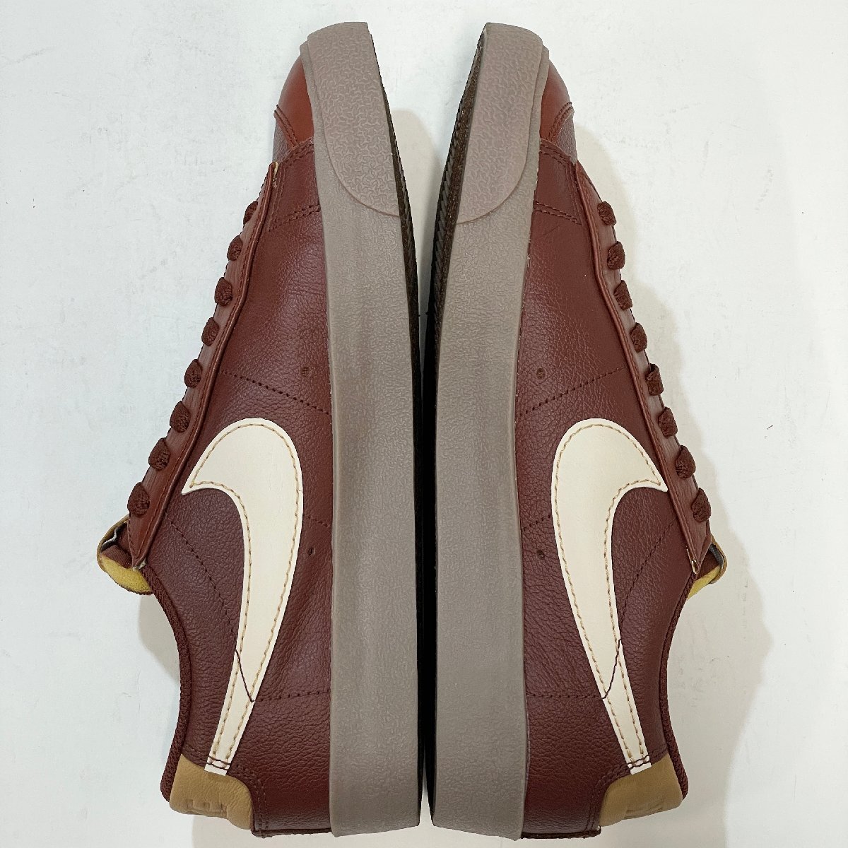 27cm NIKE BLAZER LOW 77 EMB DQ7670-200 ナイキ ブレーザー ロー 77 EMB オクス ブラウン メンズ スニーカー BD H107537_画像4