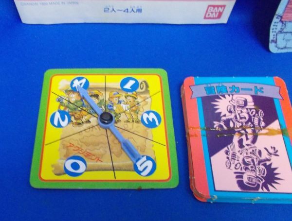 パーティジョイ 日本冒険旅行ゲーム BANDAI 昭和レトロ 当時物 ボードゲーム パーツ揃い_画像7
