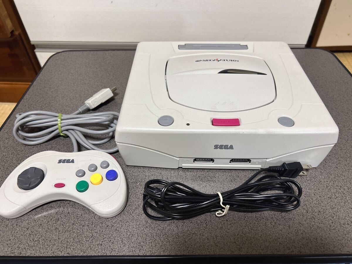 【部分動作確認済み】セガサターン 本体 (HST-3220) HST-0014 SEGA SATURN セガ SEGA 箱説ハガキ付_画像2