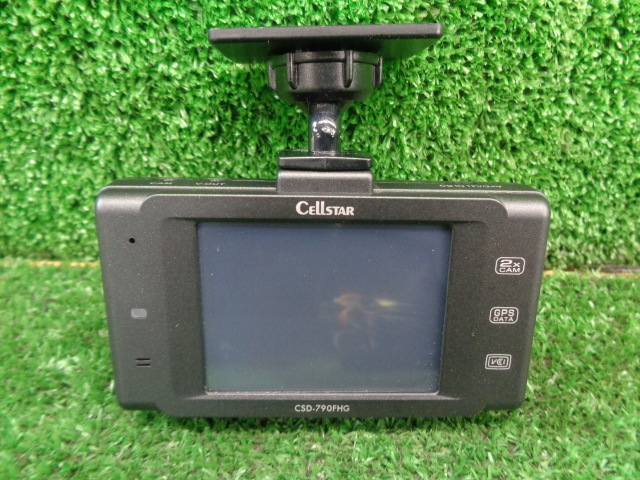 美品!動作ok! CELLSTAR セルスター CSD-790FHG CSD-CM01 フロント リア 前後 カメラ ドラレコ ドライブレコーダー フルHD GPS 駐車監視の画像4