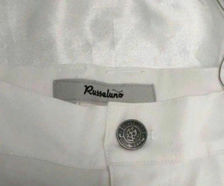 ラッセルノ ゴルフ ハーフパンツ 7サイズ ＸＸLサイズ  メンズ  ホワイト 白色  新品未使用  Russeluno golf