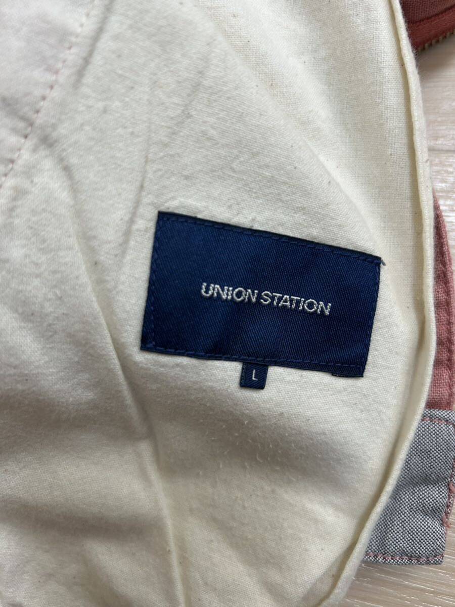 メンズビギ UNION STATION ショートパンツ 短パン コットン Lサイズ ピンク