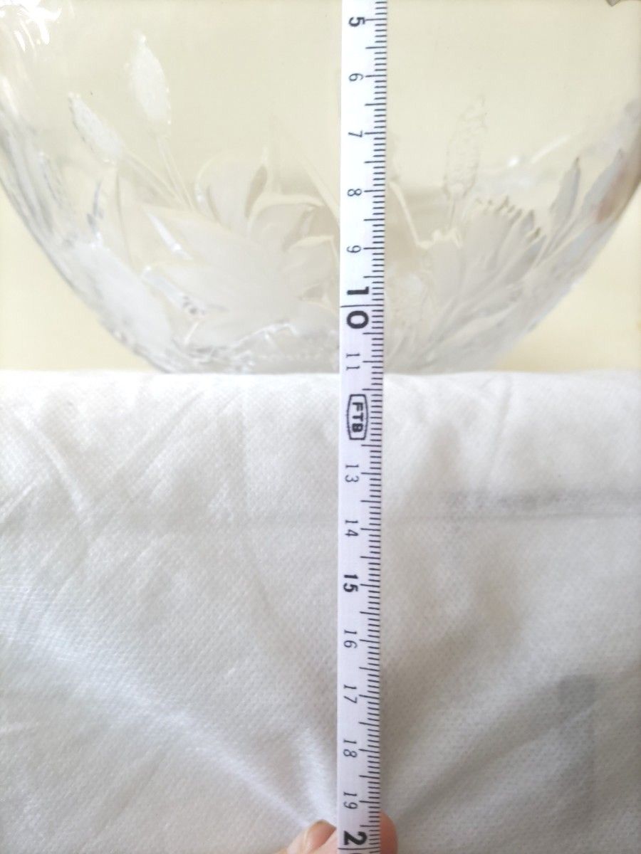 SOGA 日本製　フルーツボウル　サラダボウル　大皿　透かし磨りガラス