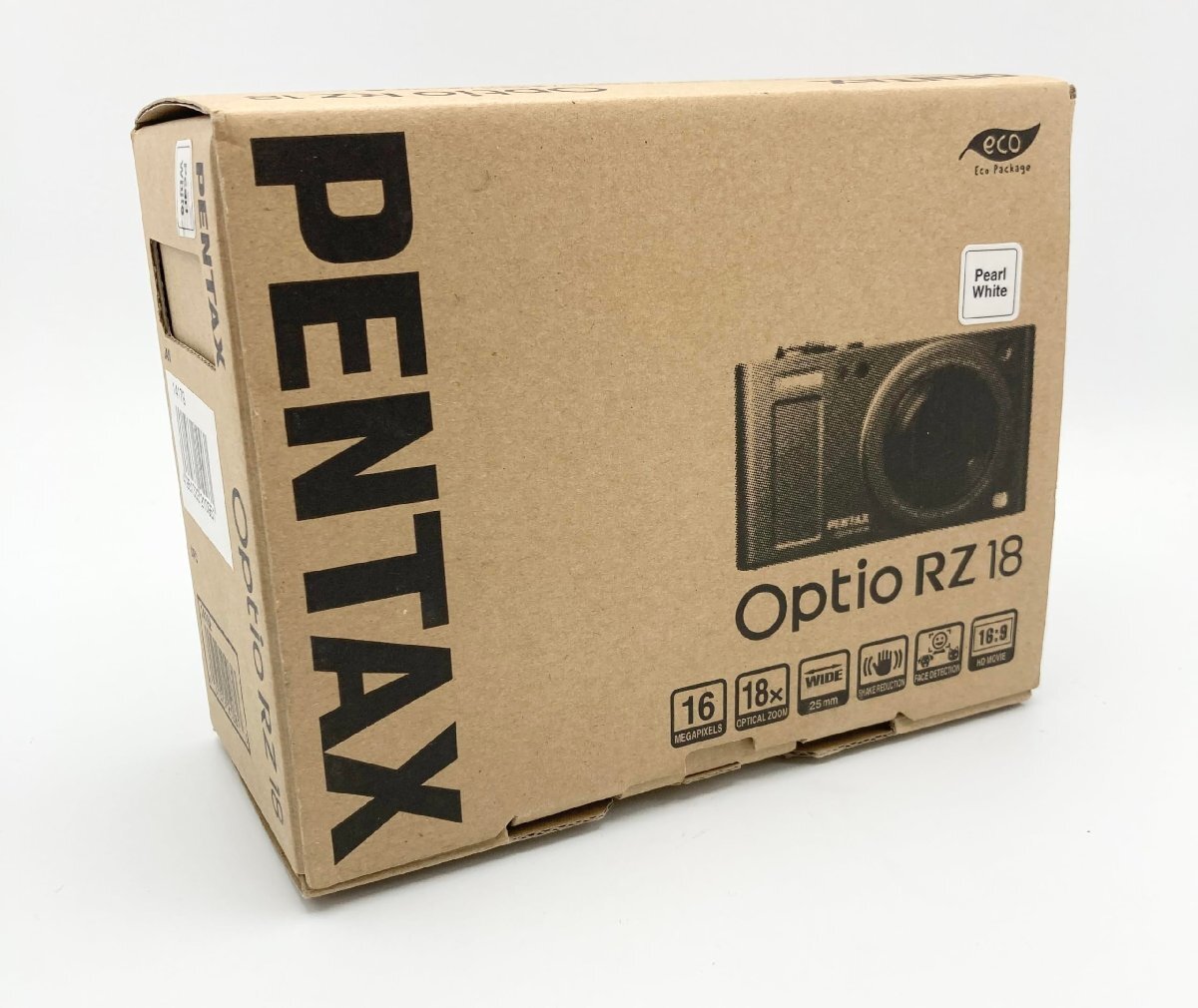 PENTAX デジタルカメラ Optio RZ18(パールホワイト)1600万画素 25mm 光学18倍 小型軽量 OPTIORZ18WH_画像1