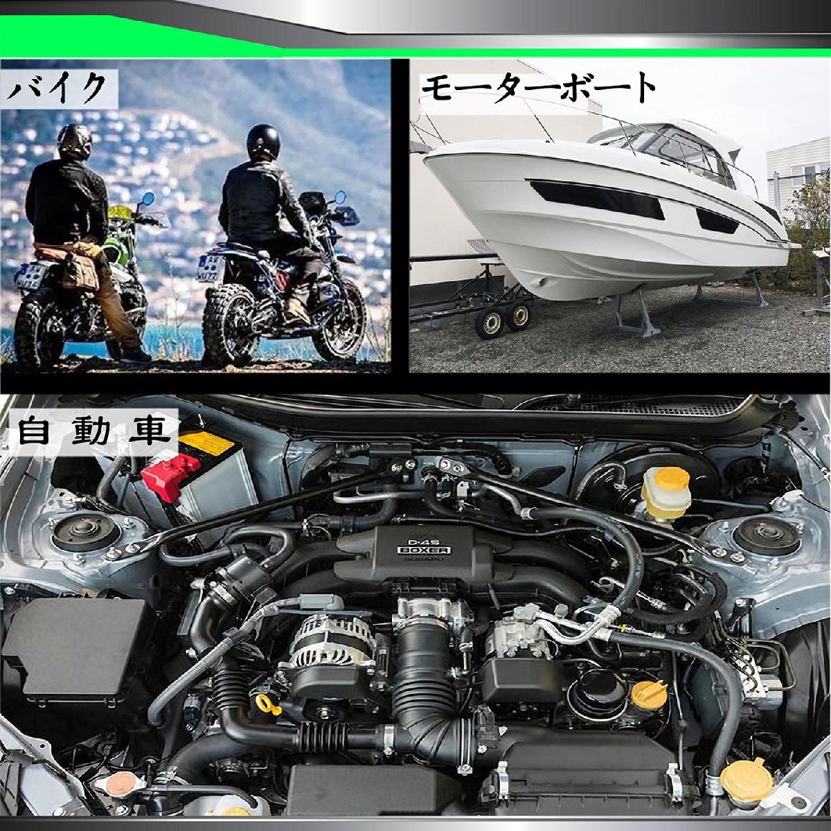 Pronese 燃料ホース 内径φ4x外径φ8 バイク向け ガソリンホース 2層構造 全長1.2m ホースクランプ6個付き フューエルホース 耐油_画像5