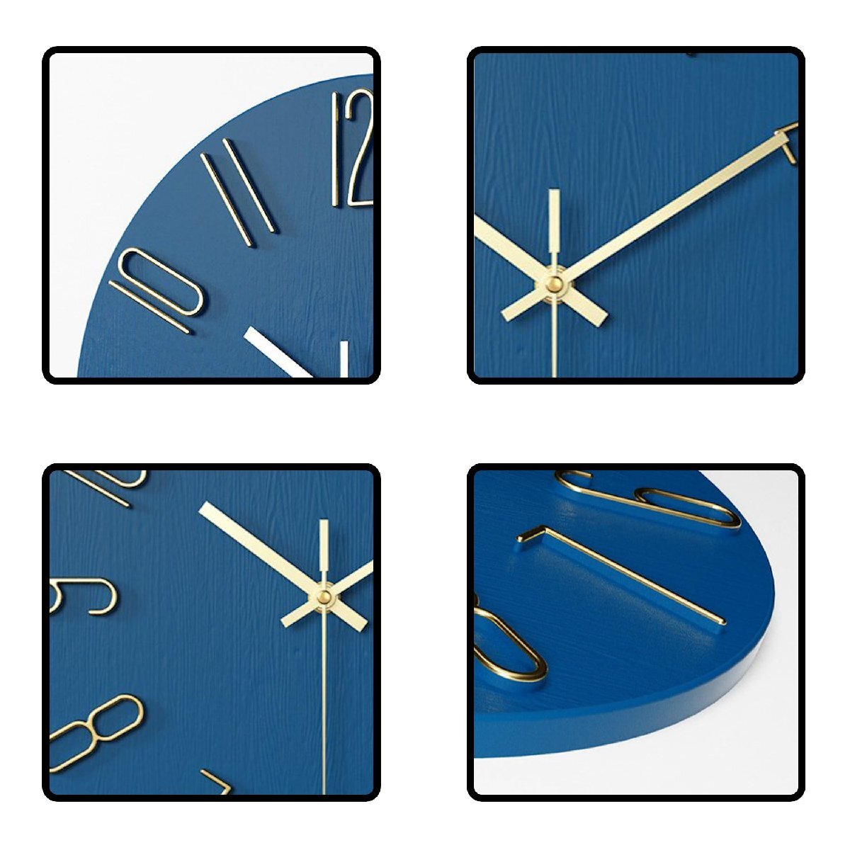Lezalic 壁掛け 時計 シンプル 北欧風 インテリア アナログ ウォール時計 静音 リビング オフィス 寝室 (ホワイトベージュ)_画像6