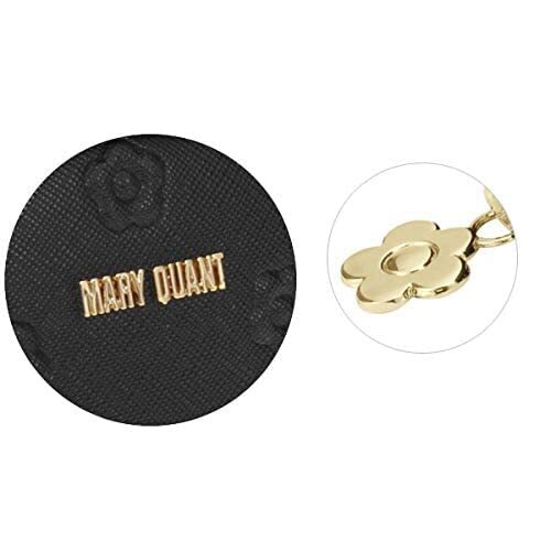 (マリークワント) MARY QUANT シンプルエンボスデイジーラウンド ポーチ 小物入れ デイジー 花 花柄 フラワー ベージュ ブラック エン_画像3