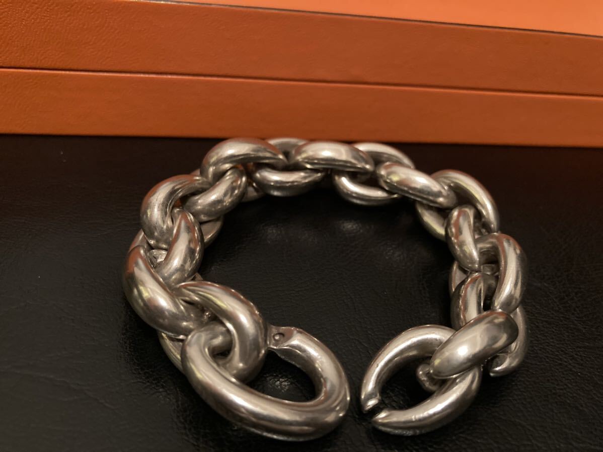 Vintage Hermes Acrobate GM 17 links ヴィンテージ エルメス アクロバット クレッシェンド シェーヌダンクル_画像2