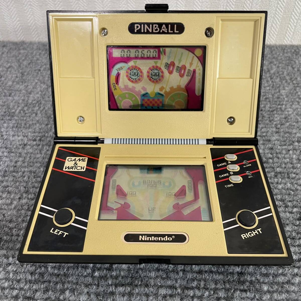 [ beautiful goods ] nintendo Game & Watch pin ball PB-59 that time thing operation verification settled 