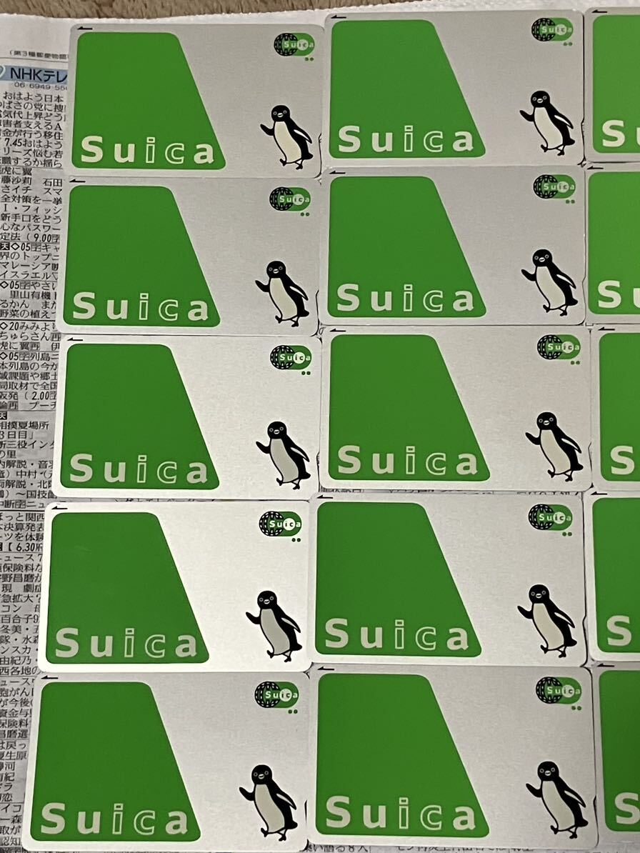 【全カード出場記録あり】 無記名Suica スイカカード　JR東日本　20枚　中古品　【全カード出場記録あり】_画像2