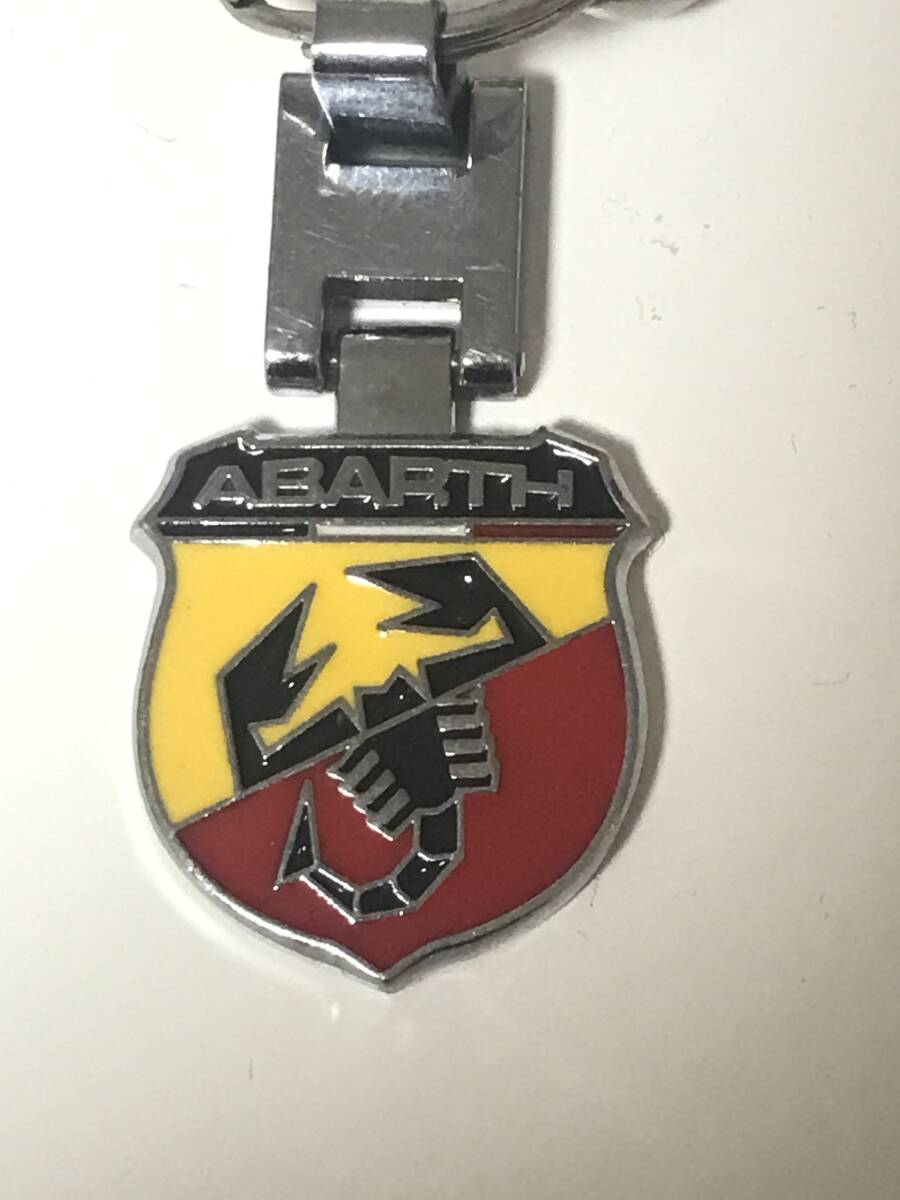 ［Gulf　ガルフ　ABARTH アバルト キーリング キーホルダー　チャーム　当時物　中古］_画像3