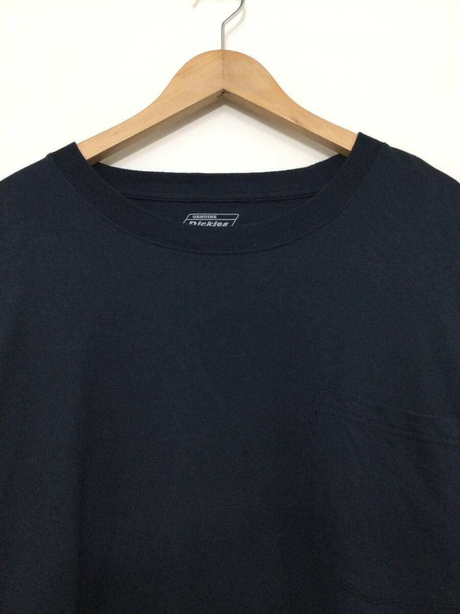 Dickies ディッキーズ 無地Tシャツ 半袖Tシャツ ポケットTシャツ 袖ロゴ メンズ4XL〜 結構大きめ【良品】242_画像2