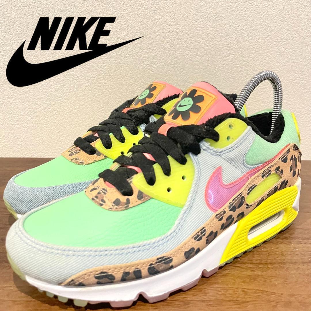 NIKE AIR MAX 90 LX ナイキ エア マックス 90 レオパード レディース CW3499-300 ローカットスニーカー 23.5cm 美品の画像1