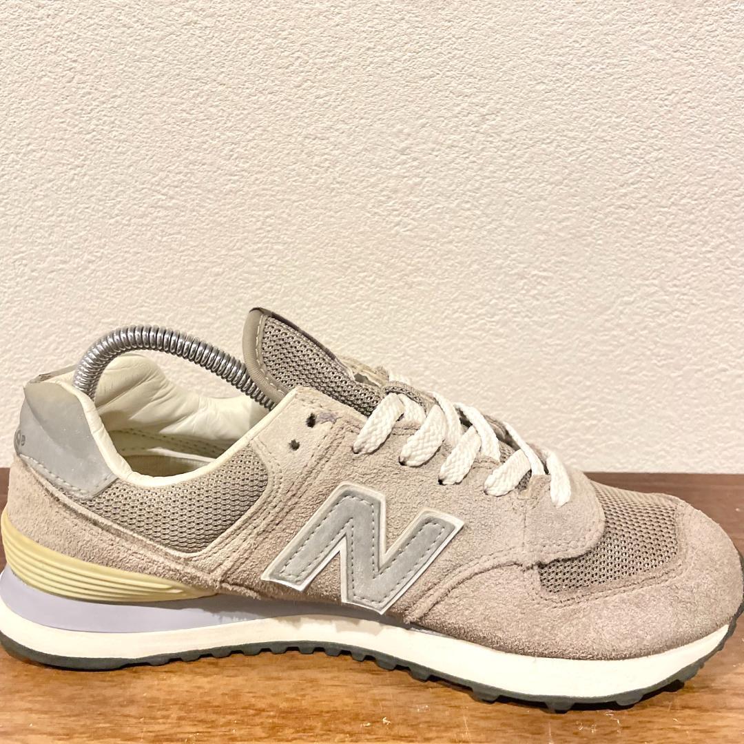 New Balance ML574VG ニューバランス グレー レディース ローカットスニーカー カジュアル 23.5cm _画像5