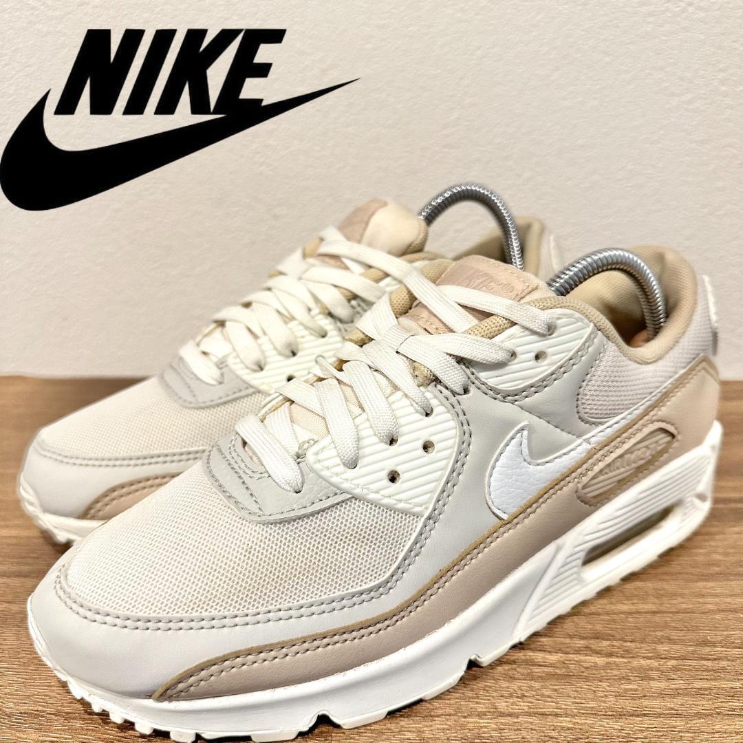 NIKE WMNS AIR MAX 90 ナイキ エア マックス 90 ベージュ レディース FD1452-030 ローカットスニーカー 23.5cm _画像1