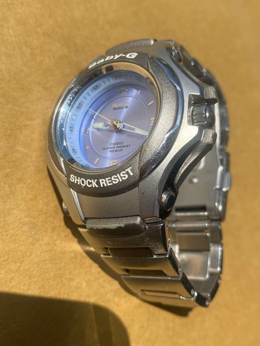 稼働品　CASIO baby-G STG-100 G-sis  腕時計　アナログメタルバンド　