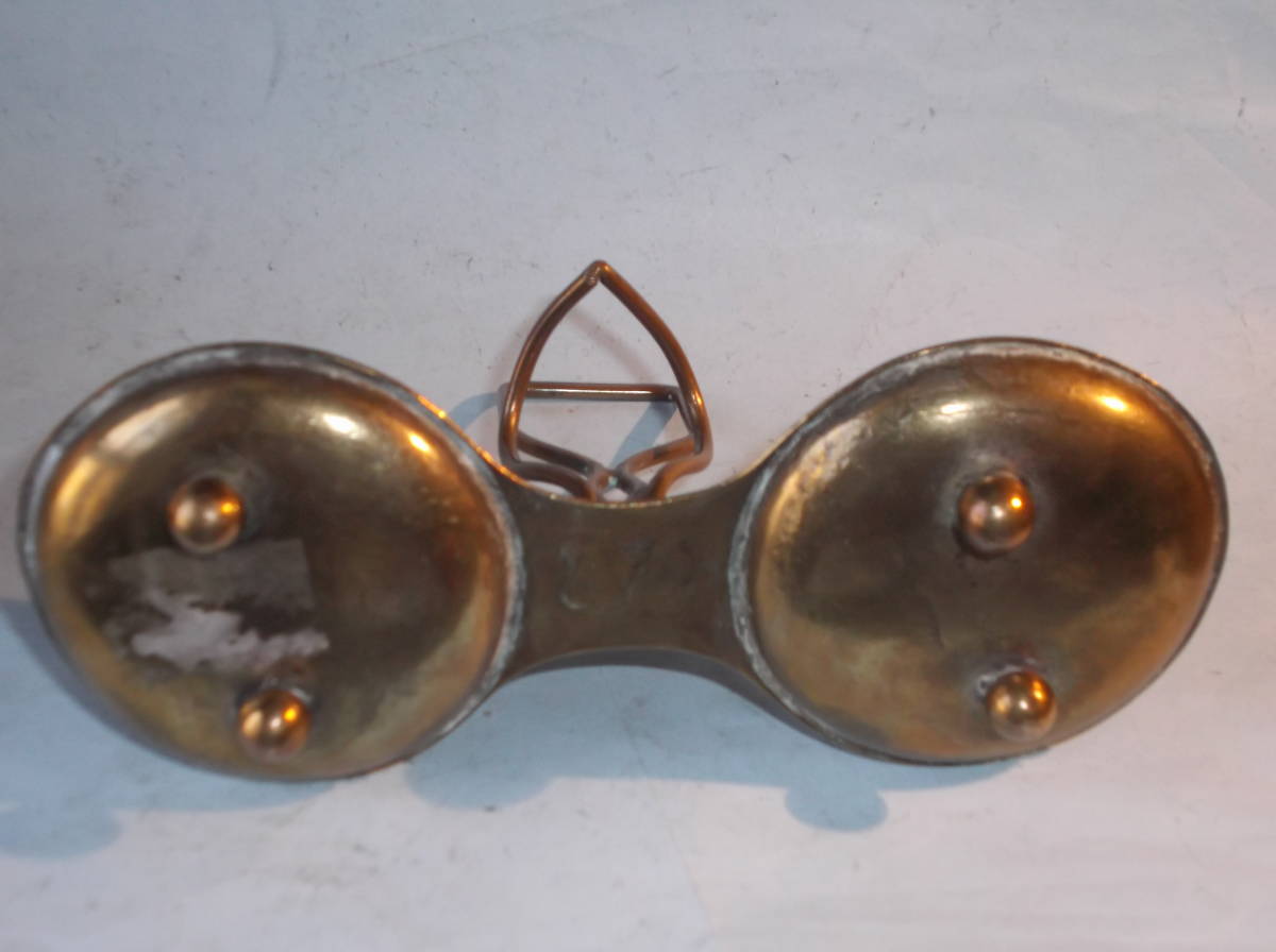  Britain antique candle stand holder . pcs 2 light brass brass Vintage 