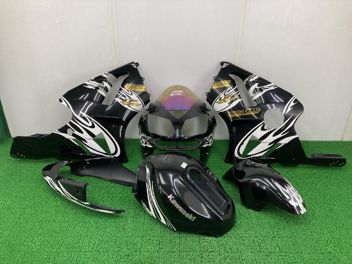 ZX-12R 外装セット 黒 カワサキ 純正 バイク 部品 B型後期 05年 ZX-12R 外装セット 黒 カワサキ 純正 バイク 部品 B型後期 05年
