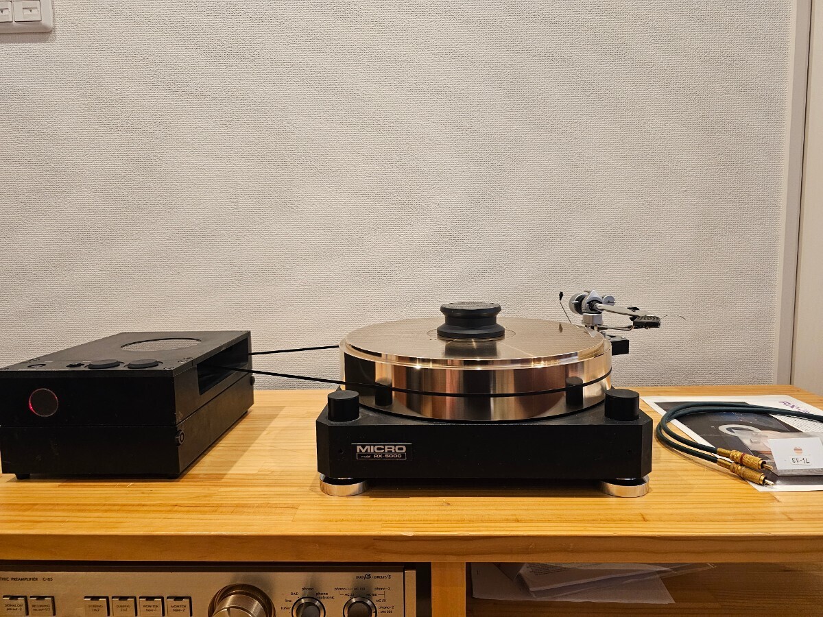 Micro micro RX-5000 turntable record player audio SME 3009/Series II Improved tone arm 