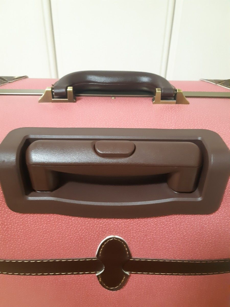 MOIERGモアエルグ スーツケース キャリーバッグ ピンク ブラウン PVC