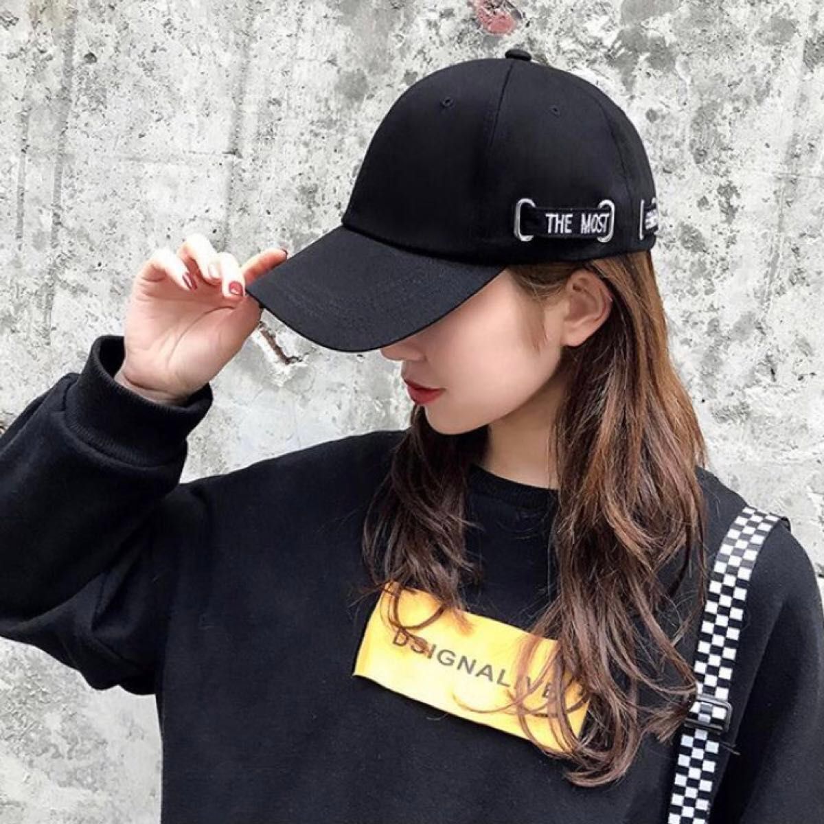 ★セール★新品 キャップ ホワイト 韓国 ロゴ  シンプル メンズ レディース 帽子