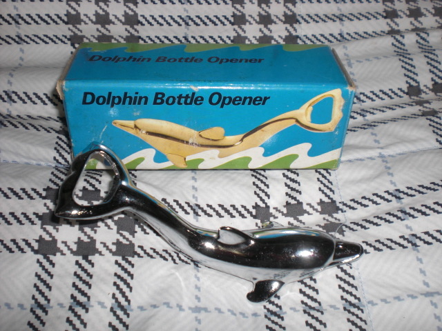 Dolphin Bottle Opener イルカ 栓抜き 未使用箱入り_画像1