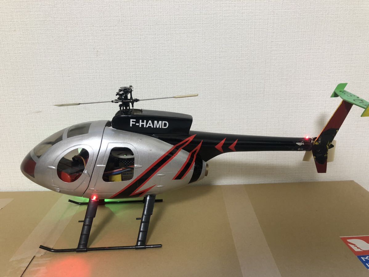 ラジコン ヘリコプター 電動機 ALIGN T-REX250 スケールボディ Hughes500 ヒューズ500 MD500_画像1