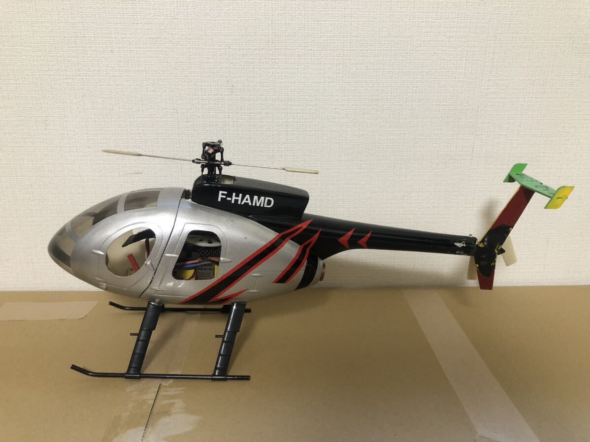 ラジコン ヘリコプター 電動機 ALIGN T-REX250 スケールボディ Hughes500 ヒューズ500 MD500_画像4