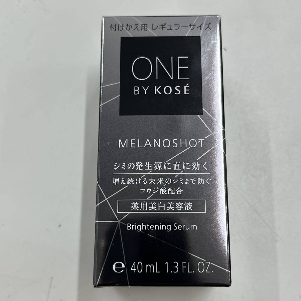 【TK0518】ONE BY KOSE メラノショット W 薬用美白美容液 ワンバイコーセー 付けかえ用 レギュラーサイズ 40mL グリーンフローラル_画像1