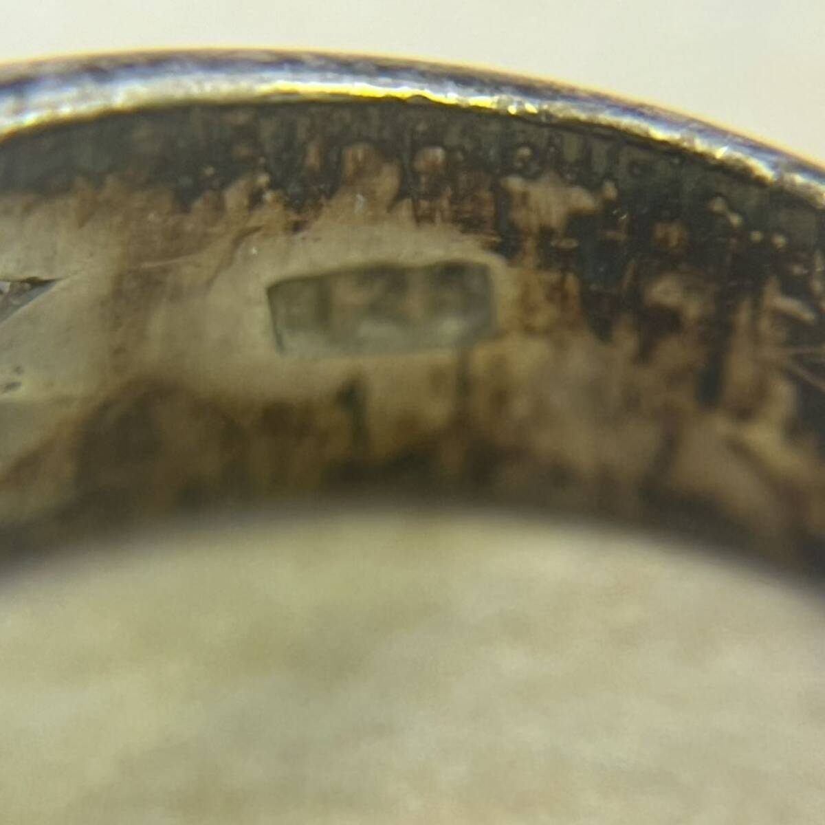 【T0516②】925刻印 シルバー SILVER silver リング 指輪 アクセサリー 約5.8g_画像5