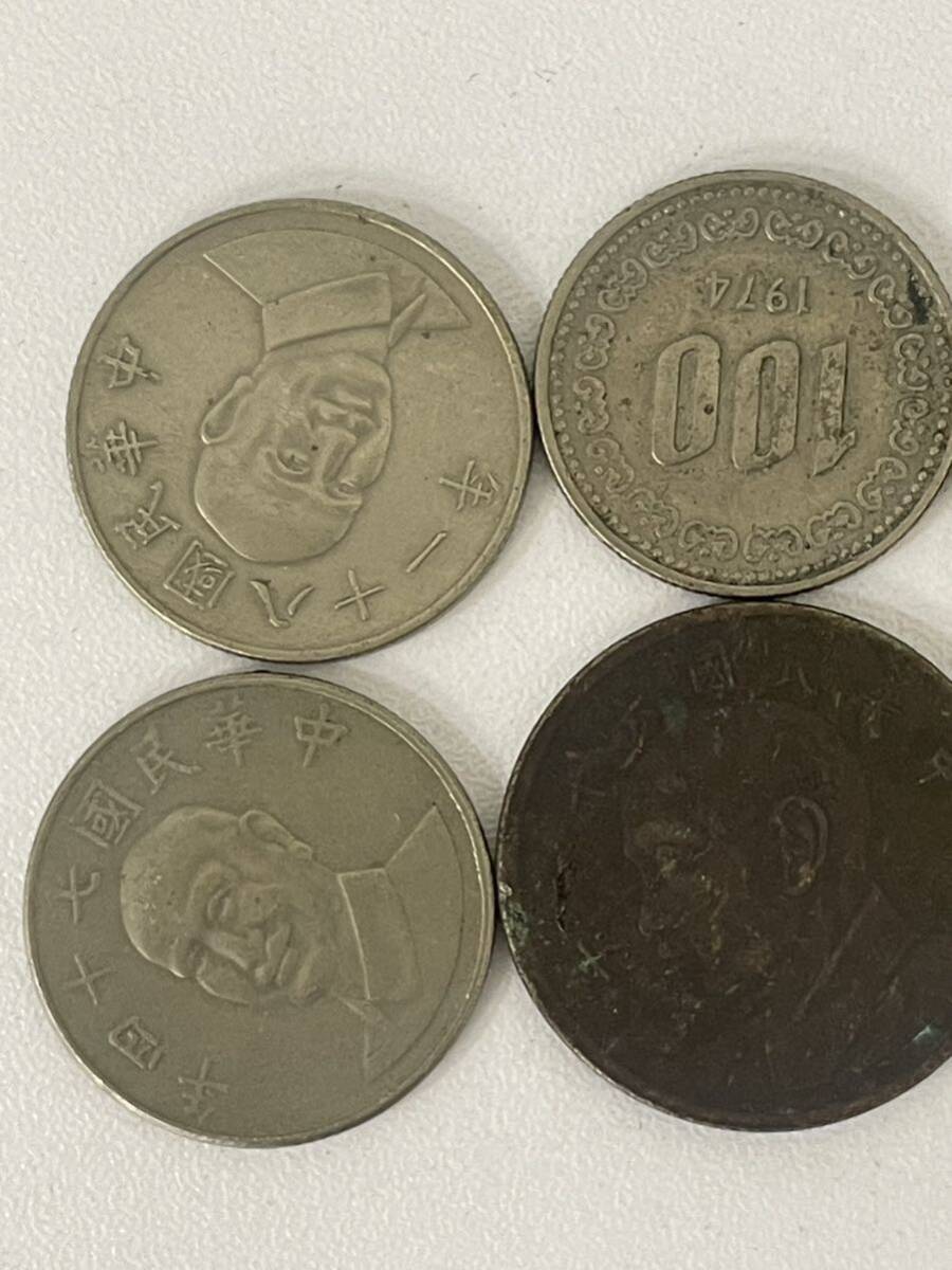 【TN0517】外国銭 まとめ売り 8枚 台湾？ 韓国 ウォン Won 海外 コイン コレクション 重量54.8g 硬貨 貨幣_画像4