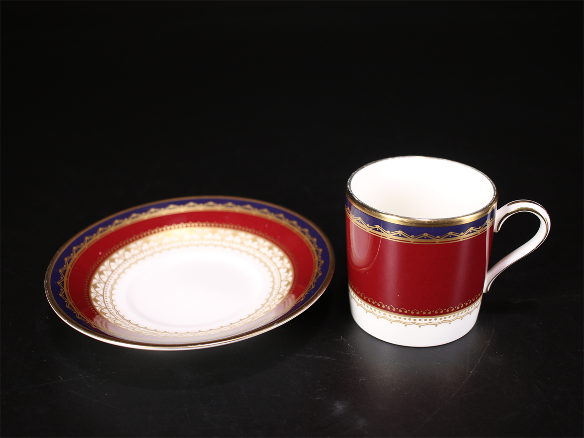 CF180 コーヒーカップ Noritake 【ノリタケ】 ROYAL PORZELLAN 2組 4点セット／美品！ｈの画像6