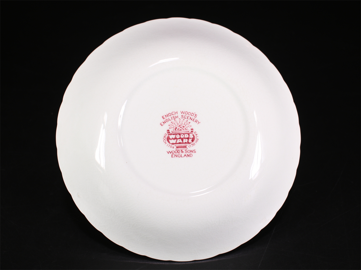 CF303 европейская посуда plate [WOOD&SONS] дерево & солнечный z красный . plate 6 покупатель | прекрасный товар!z