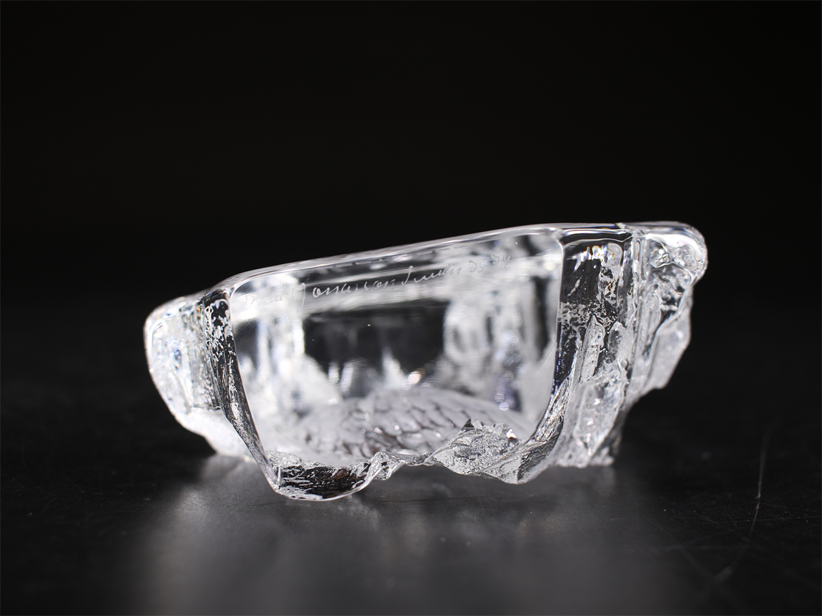 PA497 [MATS JONASSON]matsu Jonathan crystal стекло ястреб украшение | прекрасный товар!h