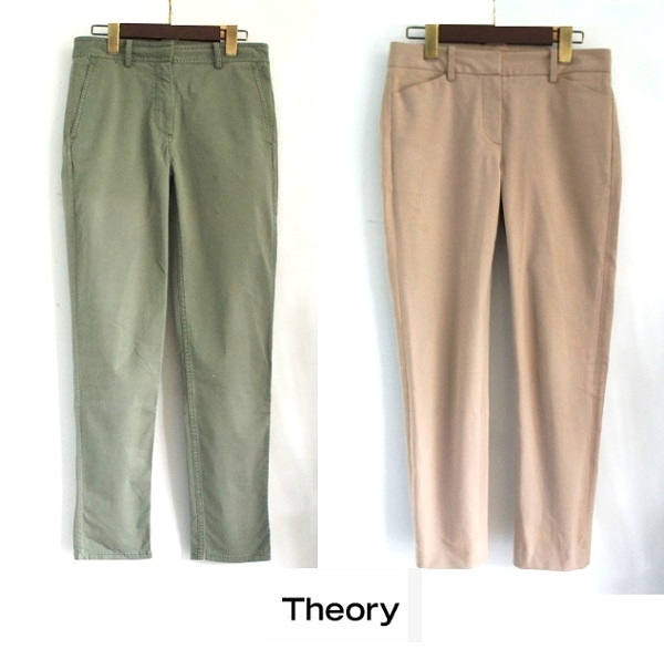 美品/Theoryセオリー/サマーデザインパンツセットパンツ 8106427/5106445/¥29,000(税別)+¥24,000(税別)セット_画像1