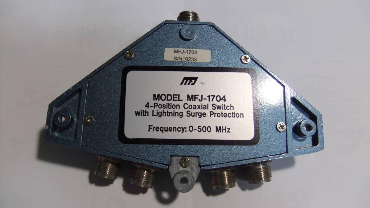 MFJ-1704：４回路同軸切替器（中古動作確認済）_画像2