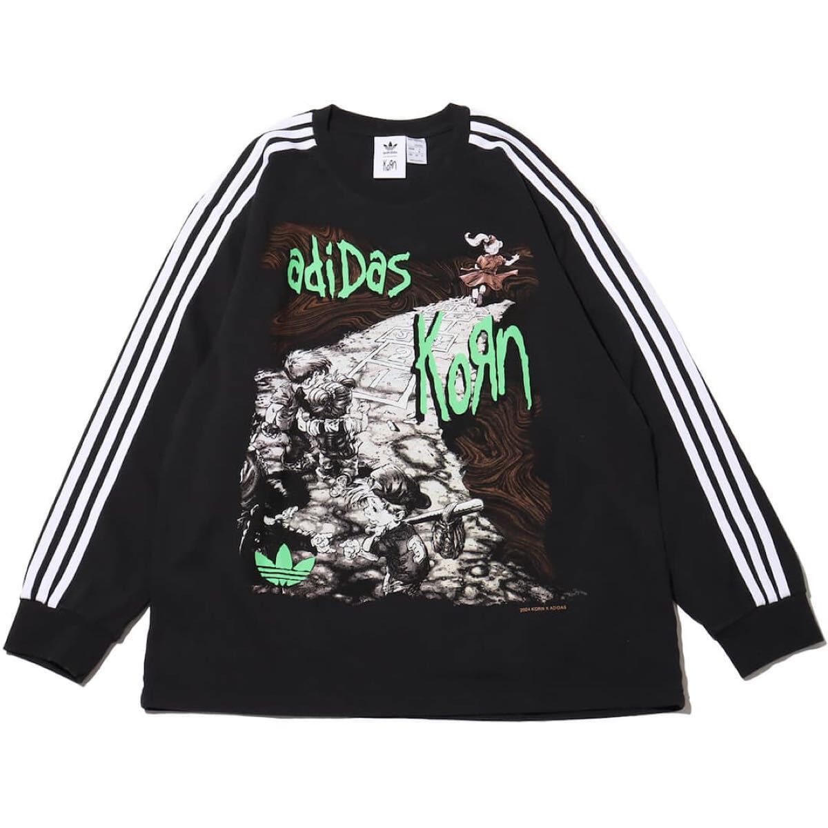 adidas x Korn Long Sleeve T-shirt "Black"アディダス x コーン 長袖 Tシャツ ブラック