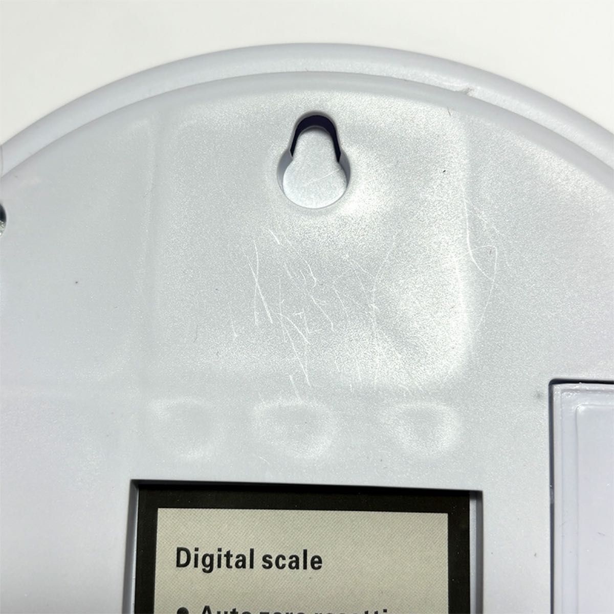 デジタルスケール 1g単位 10kg 電子秤 はかり 電池式 計量器 クッキングスケール 計り キッチンスケール 秤 ホワイト