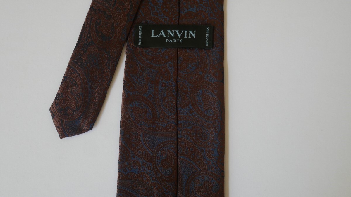 美品【LANVIN ランバン】USED ブランドネクタイ/m54-GG1-31-35_画像3