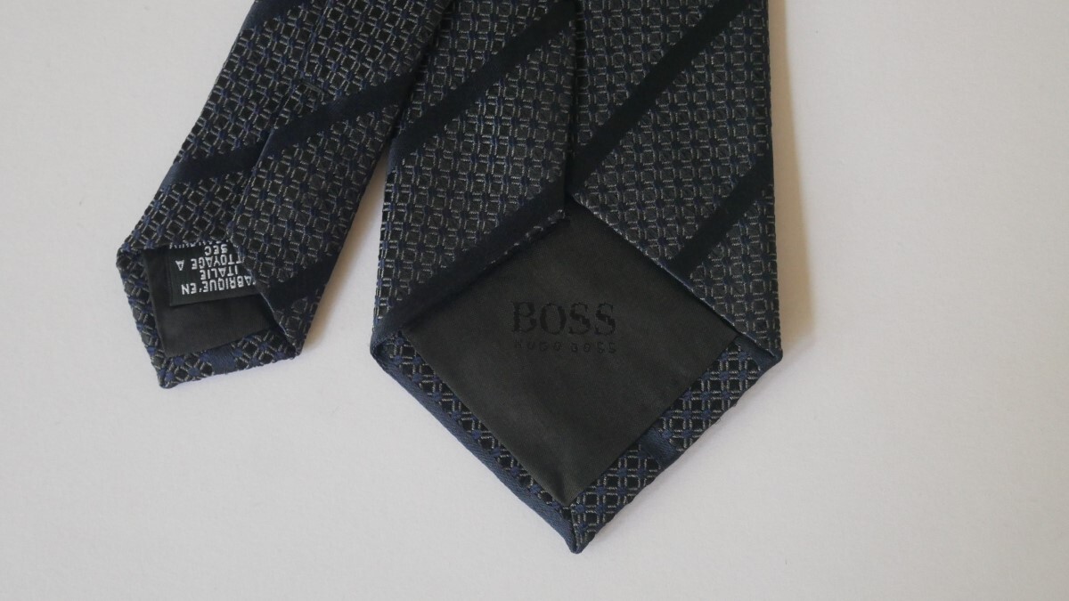  не использовался . близкий [HUGO BOSS Hugo Boss ]USED бренд галстук /m54-GG2-6-10