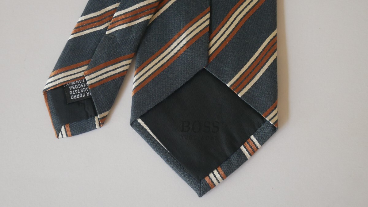 [HUGO BOSS Hugo Boss ]USED brand necktie /m54-GG2-46-50