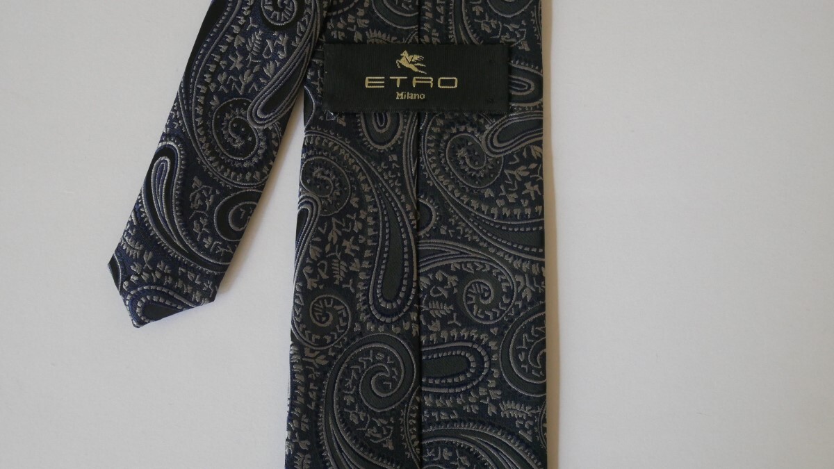  unused . close [ETRO Etro ]USED brand necktie /m54-GG3-1-5