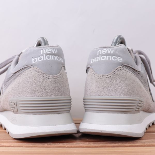 z2380【574】ニューバランス US7 25.0cm/灰 グレー newbalance メンズ ユニセックス スニーカー 中古_画像4