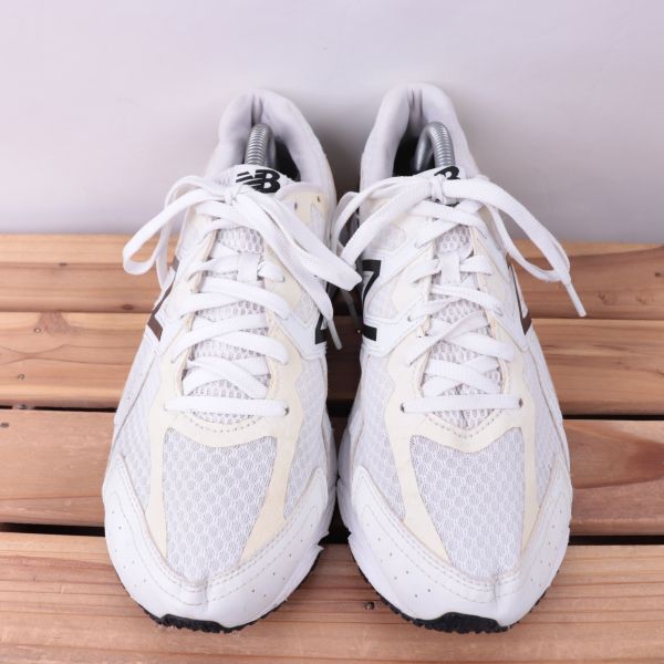 z2528[480] New balance US10 27.0cm/ eggshell white cream black black newbalance lady's sneakers used 