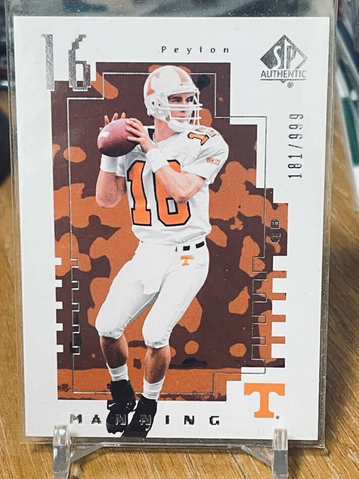 NFL Peyton Manning 2014 SP Authentic 2000 Future Watch /999 #FW2 / University of Tennessee / Indianapolis Colts QB の画像1