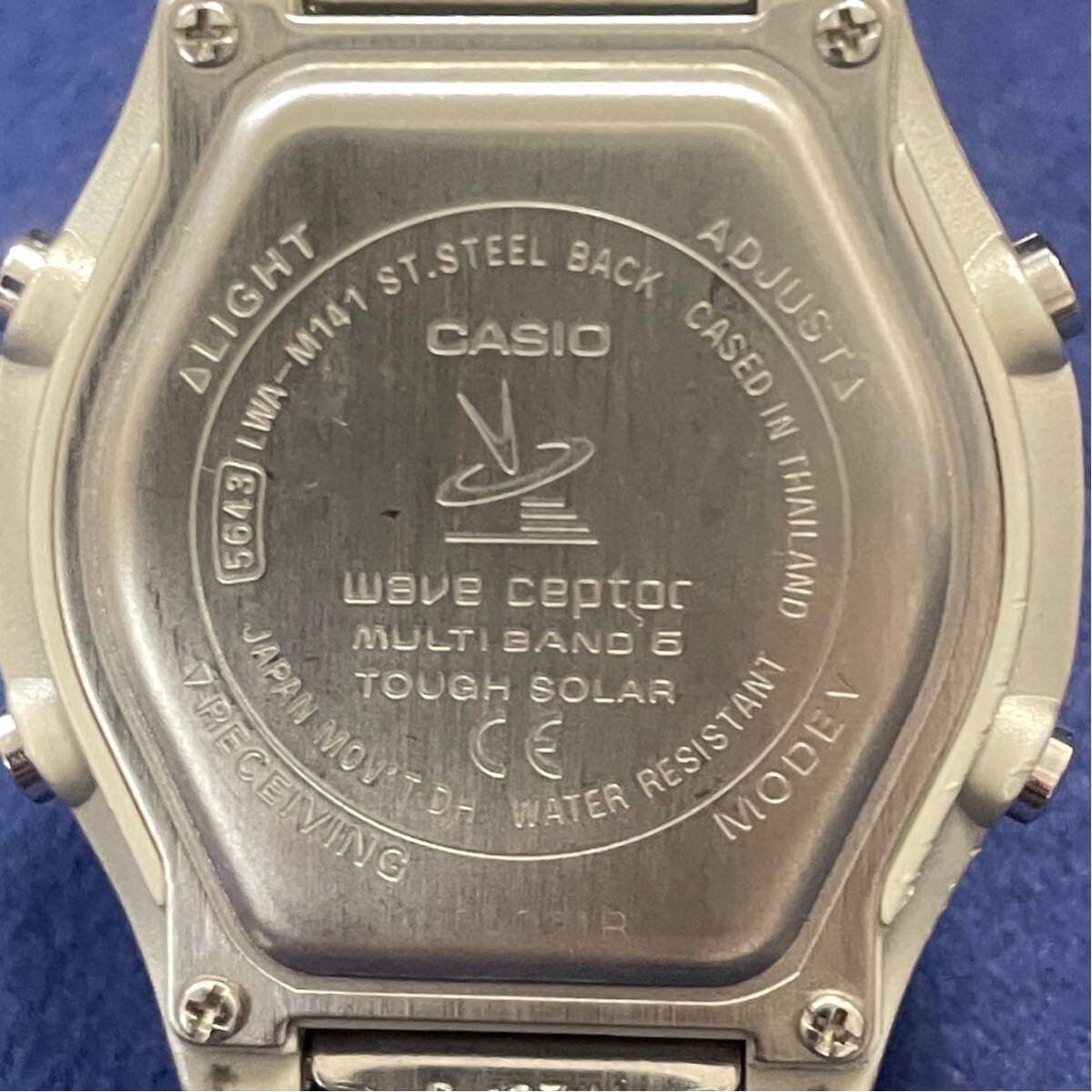 中古レディース腕時計 CASIO/カシオ/LWA-M141/電波時計/waveceptor/ソーラー/ウェーブセプター クオーツ (4.24) _画像7