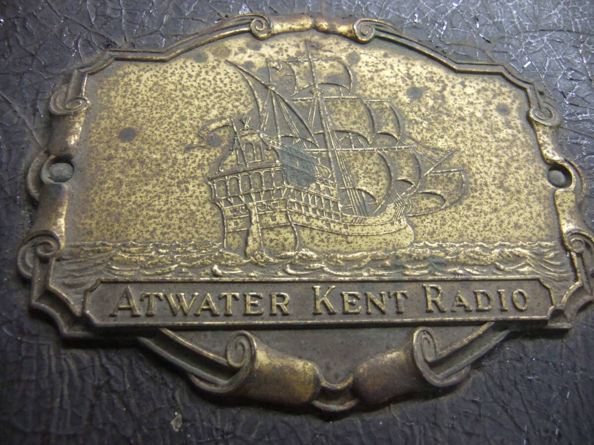 あと二年で１００年になります。１９２６年製のアトウォーターケント社のラジオ。使えません、ジャンクです。の画像4